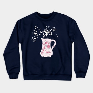 White Flower Jug Crewneck Sweatshirt